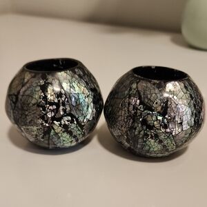 Elegant Mosaic Candle Holders